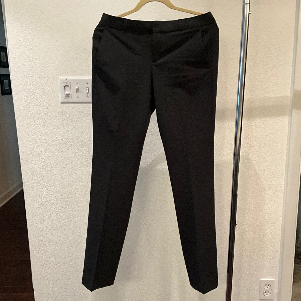 BANANA Republic Logan Washable Italian Wool Straight Leg Trouser Size 2